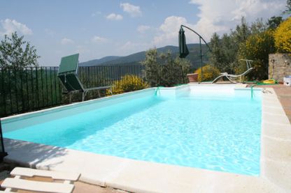 The private swimming pool at Il Nido del Cu-Cu