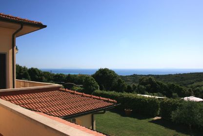 Sea view from bedroom at La Tagliola