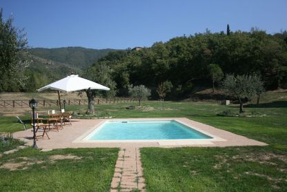 Pool with views at La Casa di Pino