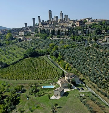 Le Mura, holiday rental just outside San Gimignano