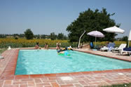 Private swimming pool at Il Viaggiolo