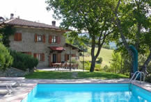 La Scatolaia, villa divided into 2 apartments, Stia area, Tuscany. Shared table tennis, shared pool
