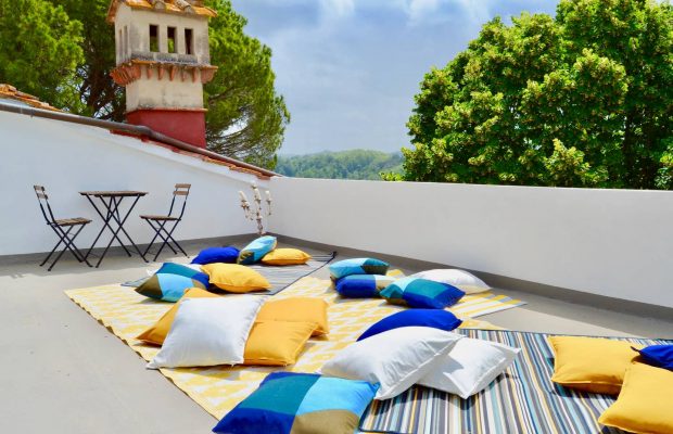Villa Guardavalle: roof-top sun terrace