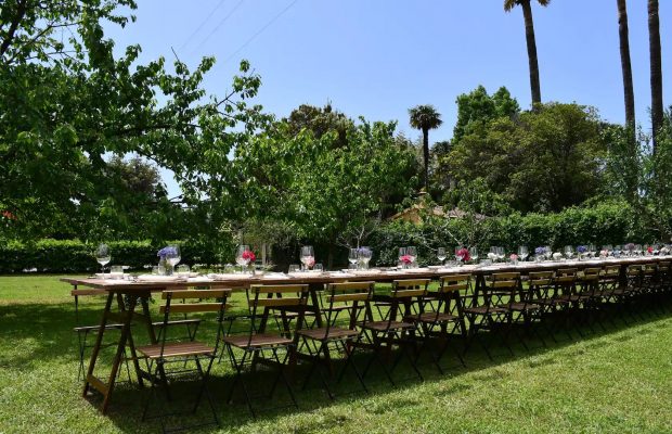 Dining in the garden