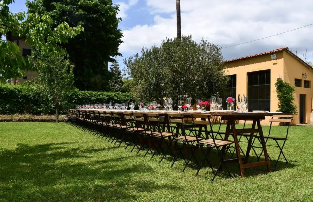 Outdoor dining table